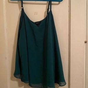 Flowy green camisole torrid top